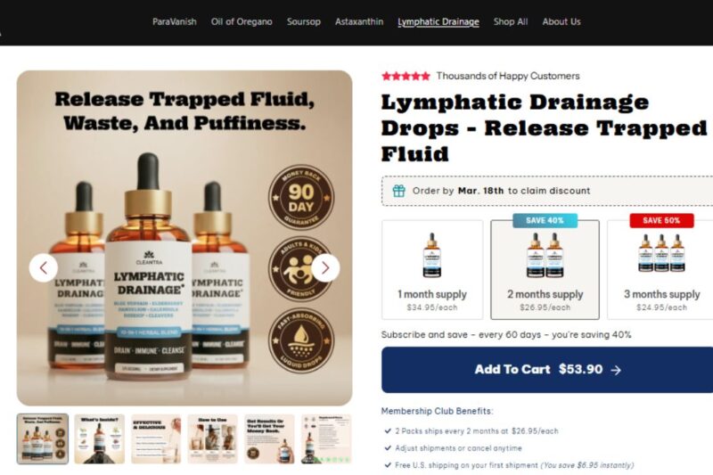 Cleantra Lymphatic Drainage Review – Does It Really Work?