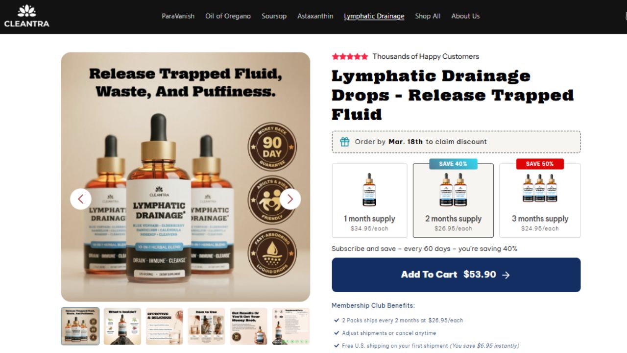 Cleantra Lymphatic Drainage Review – Does It Really Work?