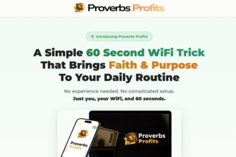 Proverbs Profits Review – Legit Income Opportunity or Just Marketing?